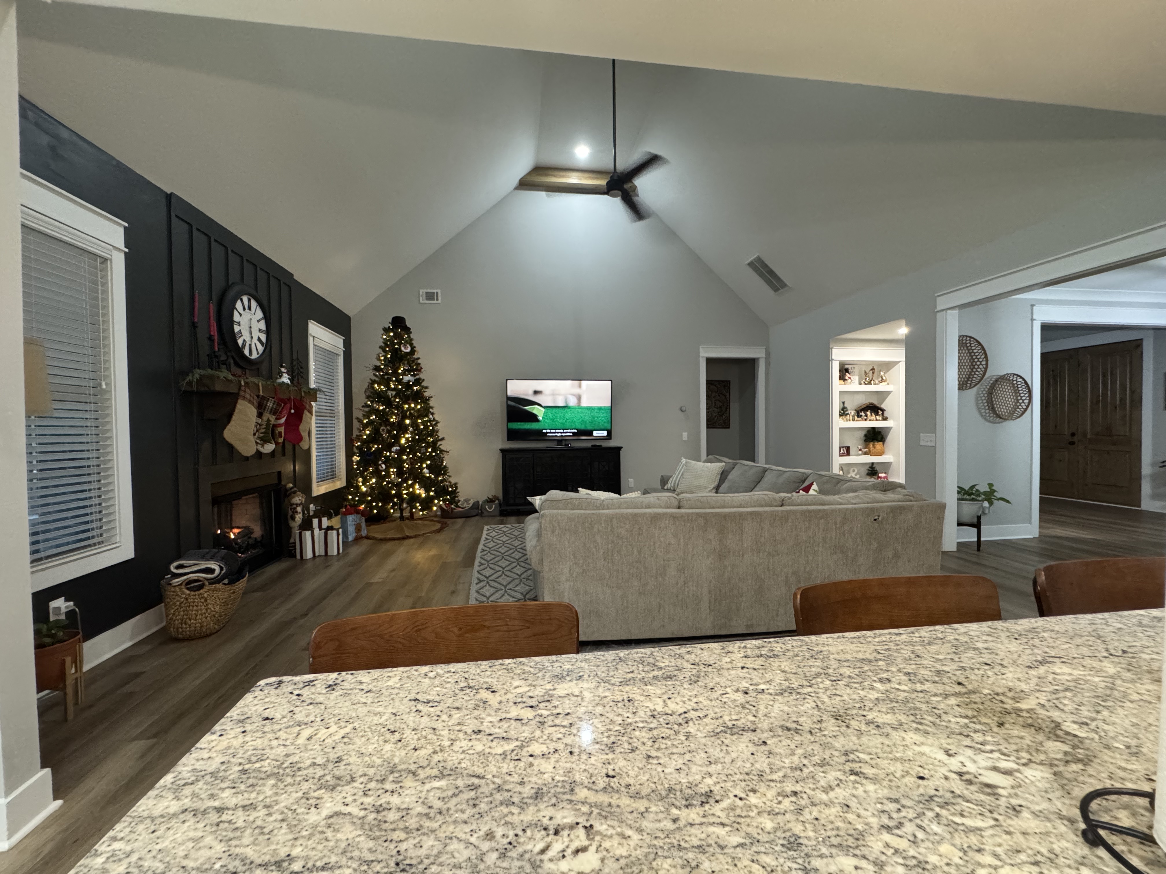 Living toward kitchen