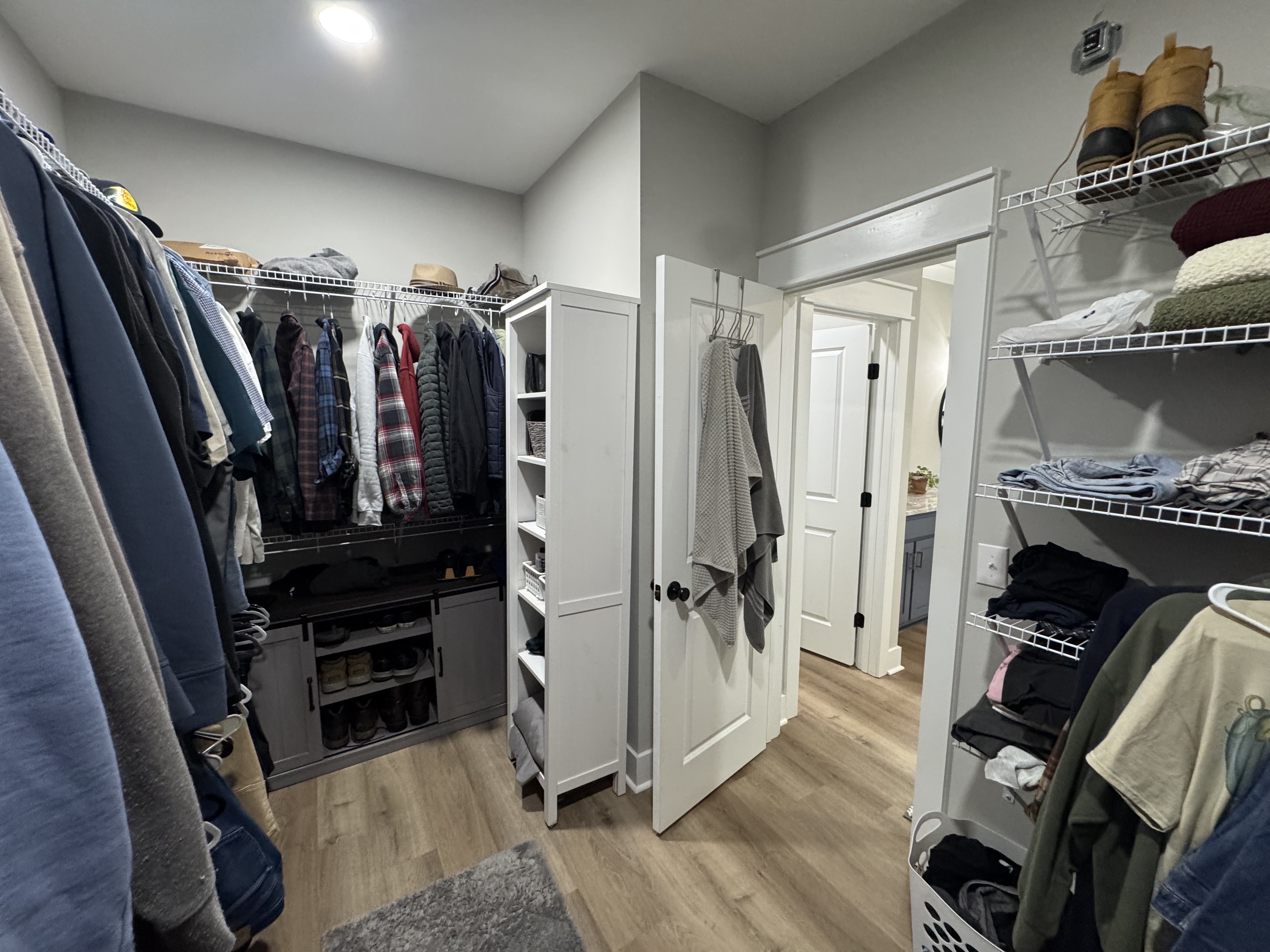 Primary closet
